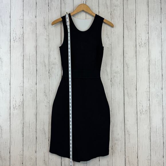 ALC Black Scoop Neck Bandage Sleeveless Stretch Bodycon Ponte Knit Dress Size XS - Picture 11 of 12
